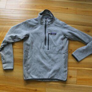Patagonia Better Sweater 1/4 Zip Pullover Heather Grey Men's S